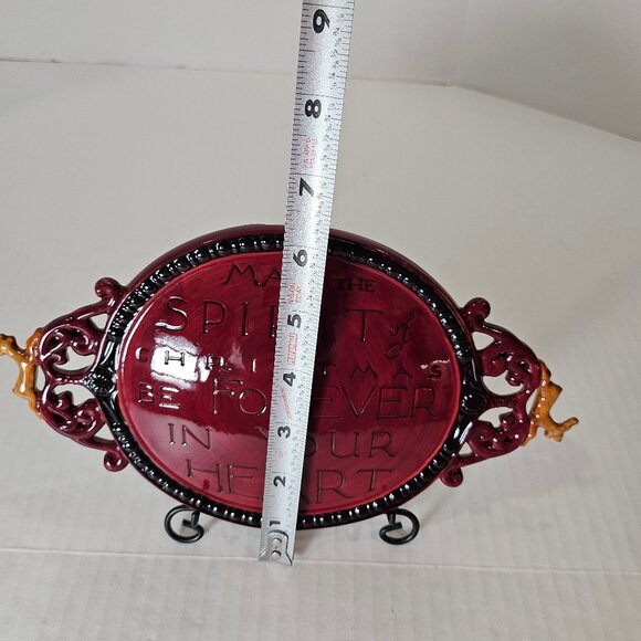 Ganz Ceramic Plate "May The Spirit Of Christmas Be Forever In Your Heart" - Picture 10 of 11